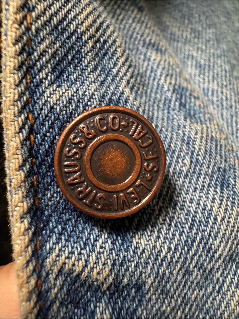 Vintage Levi's Medium Blue Denim Chore Jacket - Picture 3 of 4
